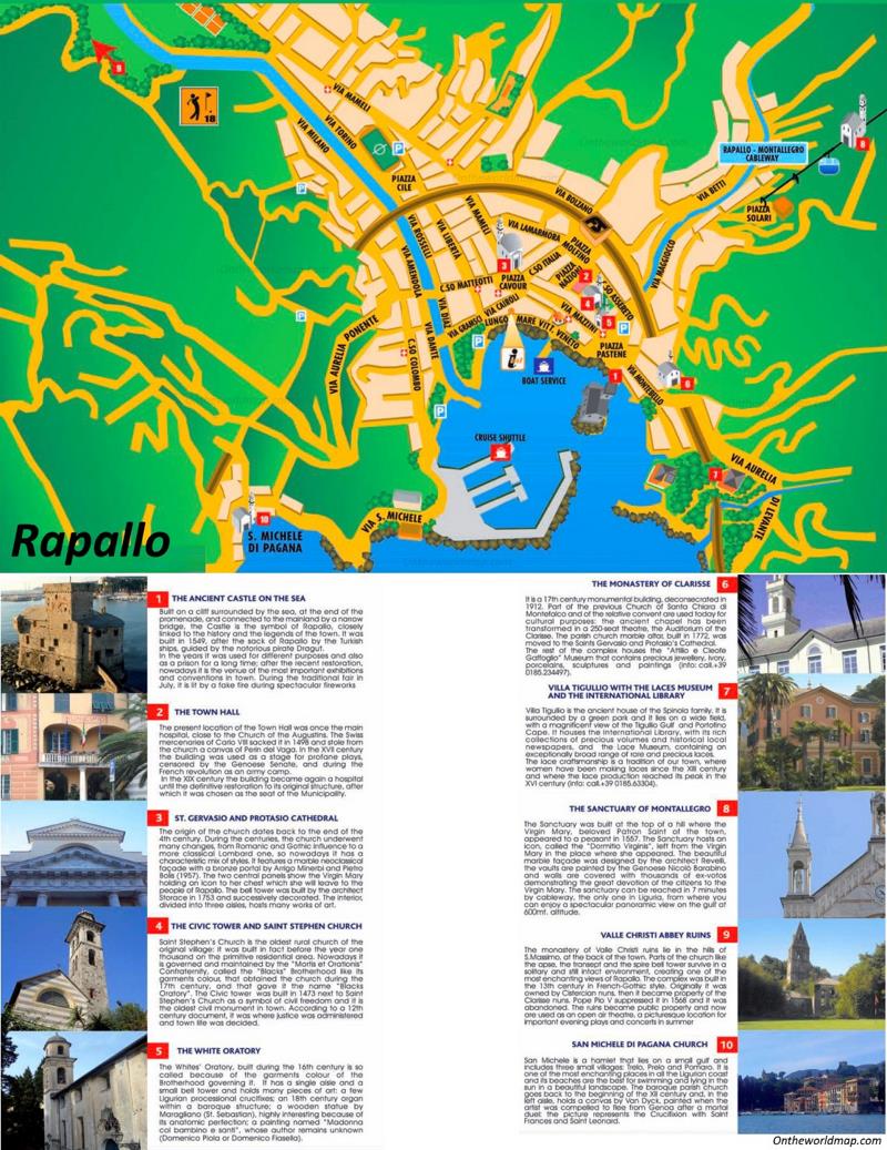 Rapallo - Mappa Turistica