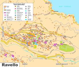 Ravello - Mappa Turistica
