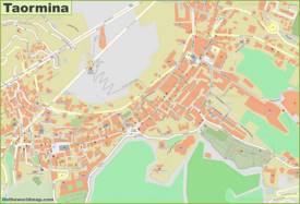 Taormina - Mappa della città vecchia