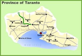 Provincia di Taranto Mappa