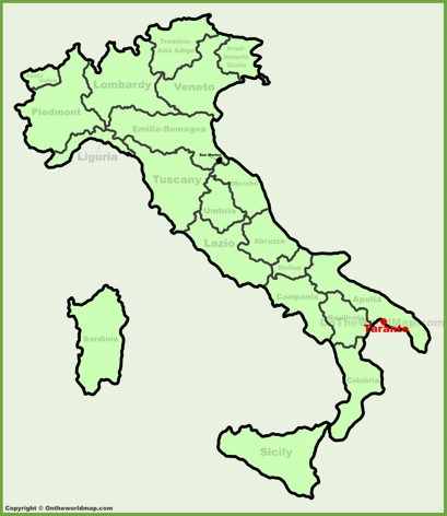 Taranto - Mappa di localizzazione