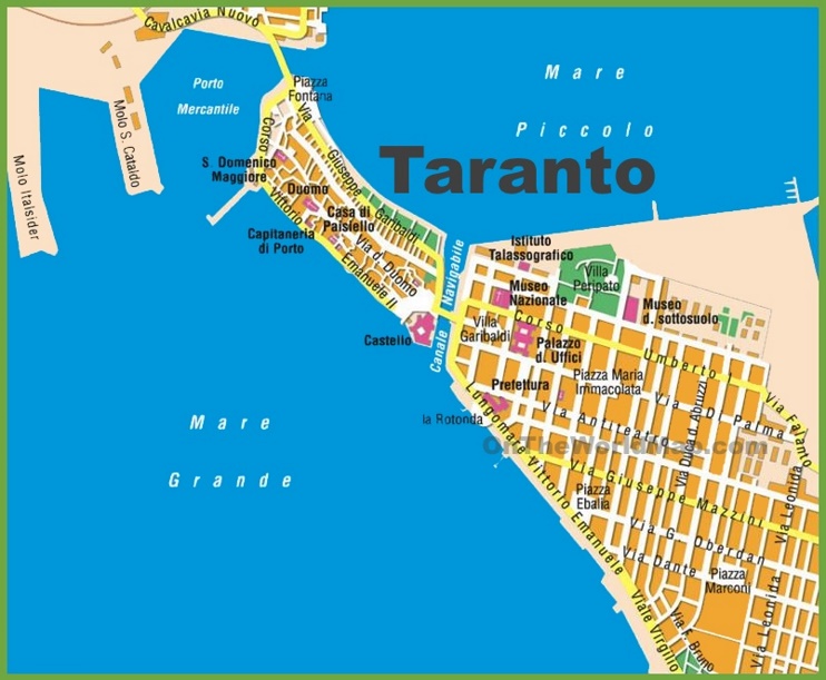 Taranto - Mappa Turistica