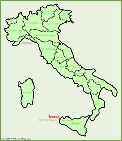 Trapani - Mappa di localizzazione