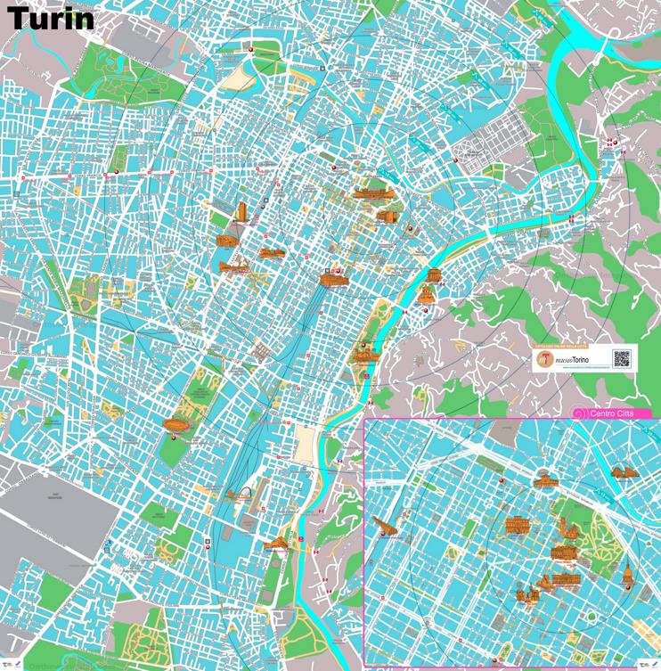 Torino - Mappa a Piedi