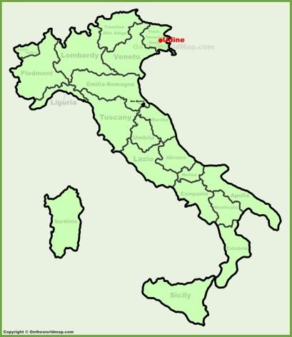 Udine - Mappa di localizzazione