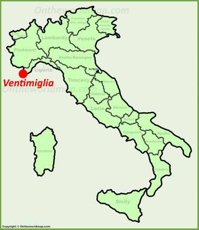 Ventimiglia - Mappa di localizzazione