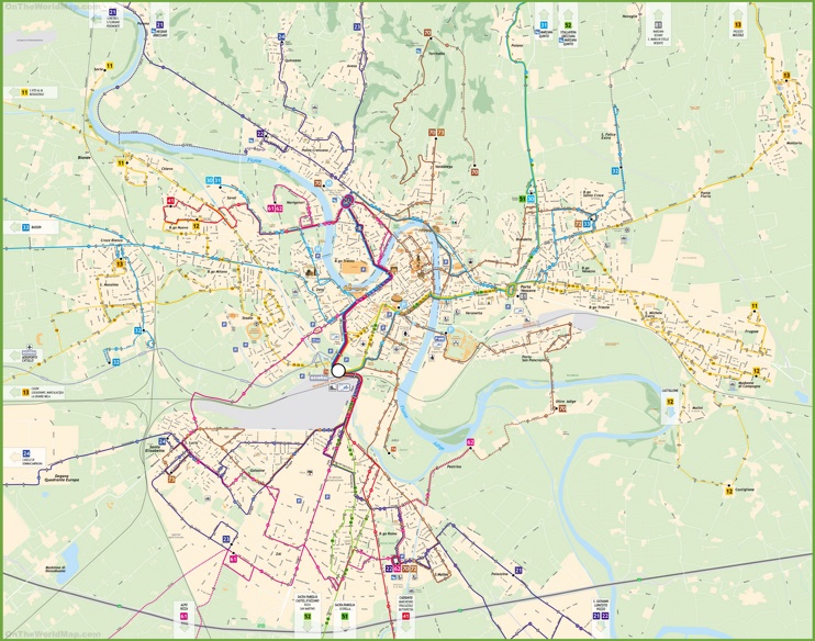 Verona - Mappa dei trasporti