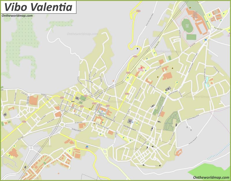 Mappa di Vibo Valentia
