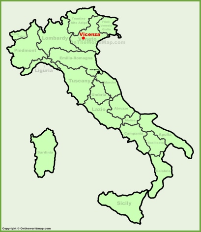 Vicenza - Mappa di localizzazione