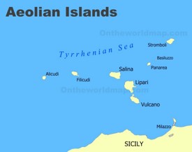 Isole Eolie Mappa