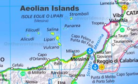Isole Eolie - Mappa Turistica