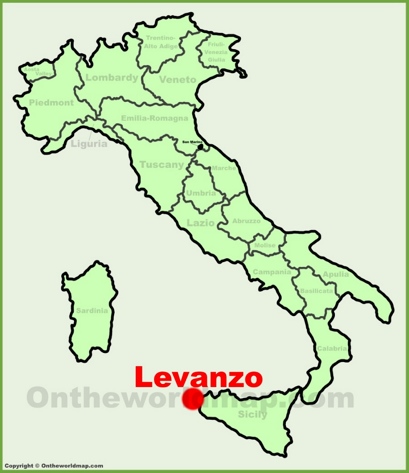 Levanzo - Mappa di localizzazione