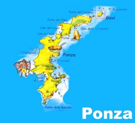 Ponza - Mappa Turistica
