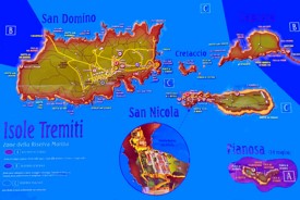 Isole Tremiti - Mappa Turistica