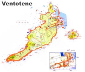 Ventotene - Mappa Turistica