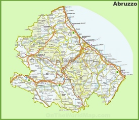 Abruzzo - Mappa Stradale
