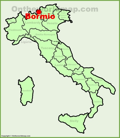 Bormio - Mappa di localizzazione