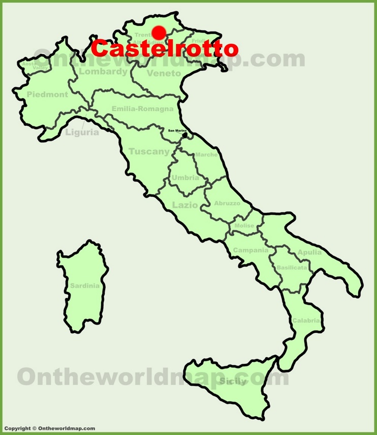 Castelrotto sulla mappa dell'Italia