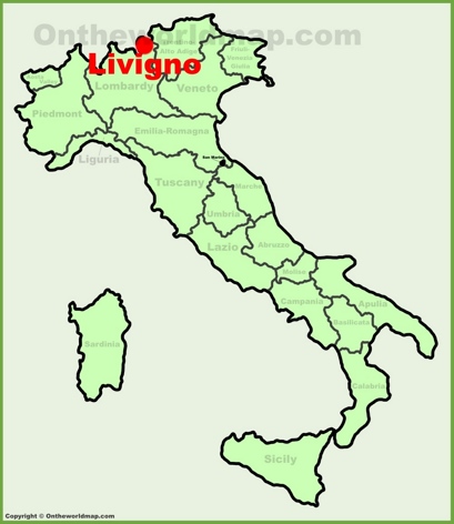 Livigno - Mappa di localizzazione