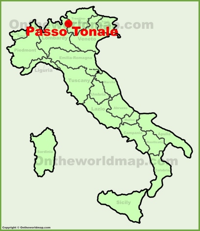 Passo Tonale - Mappa di localizzazione