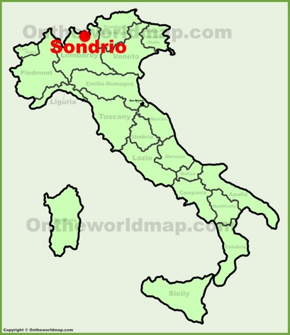 Sondrio - Mappa di localizzazione