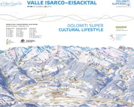 Valle Isarco - Mappa delle piste
